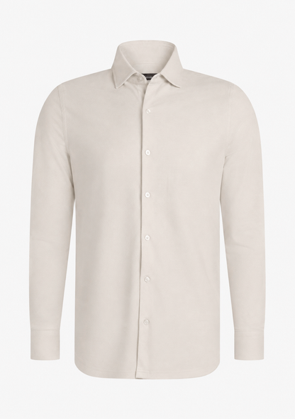 Felix Cotton Pique Shirt beige