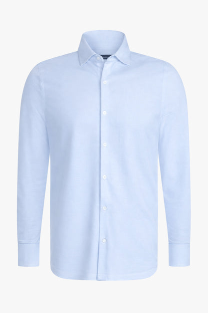 Felix Cotton Pique Shirt light blue