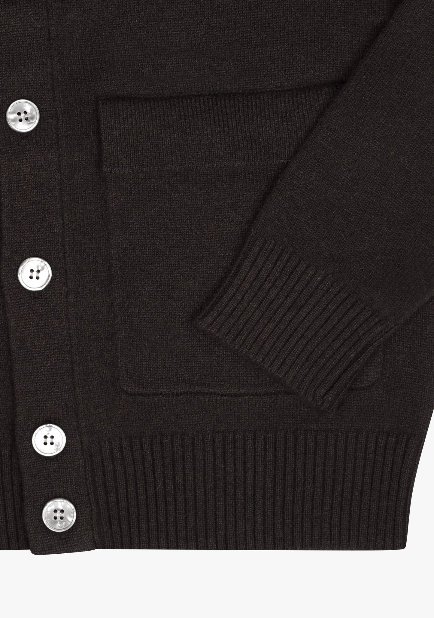 Leo Full button cardigan Brown