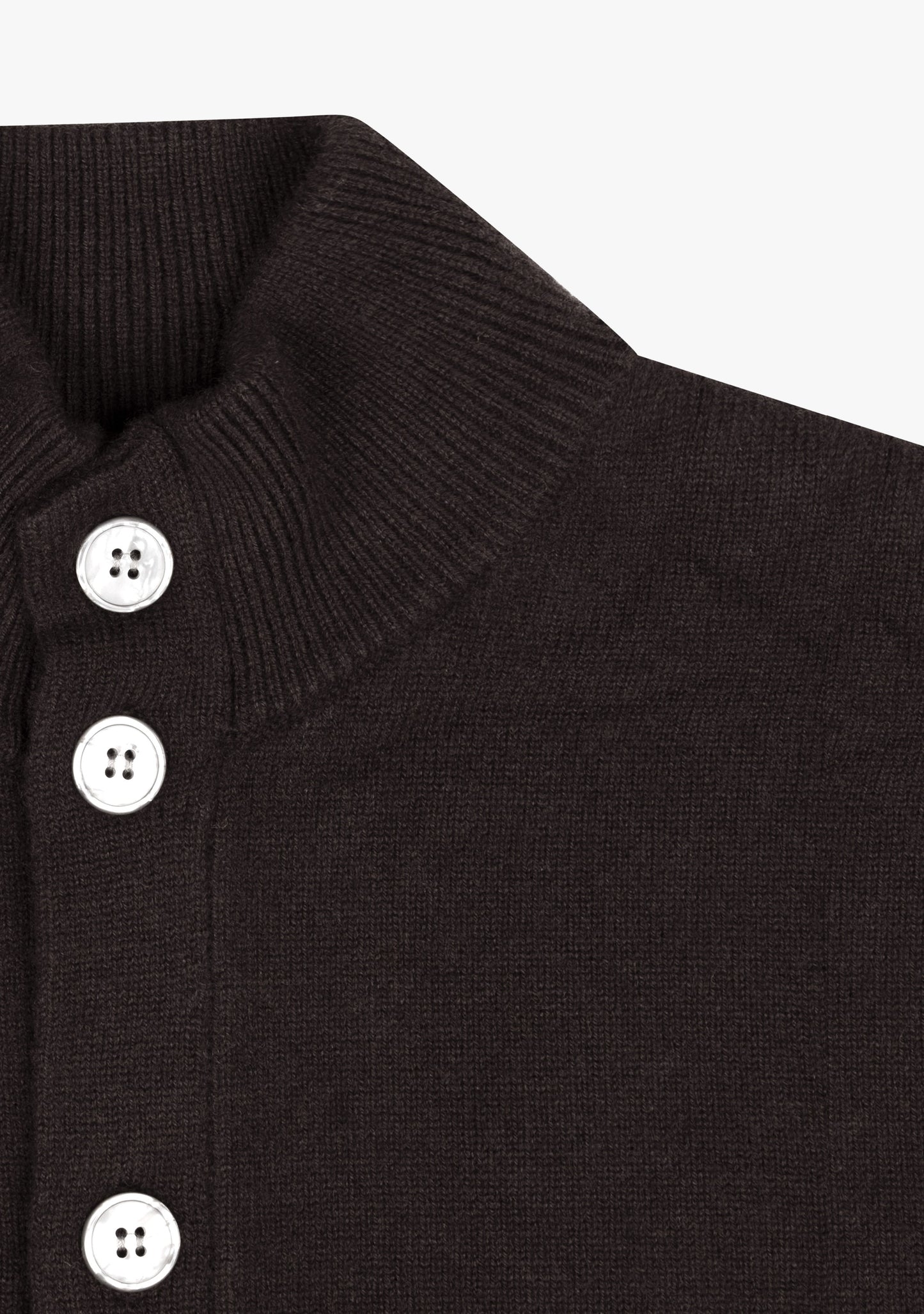 Leo Full button cardigan Brown