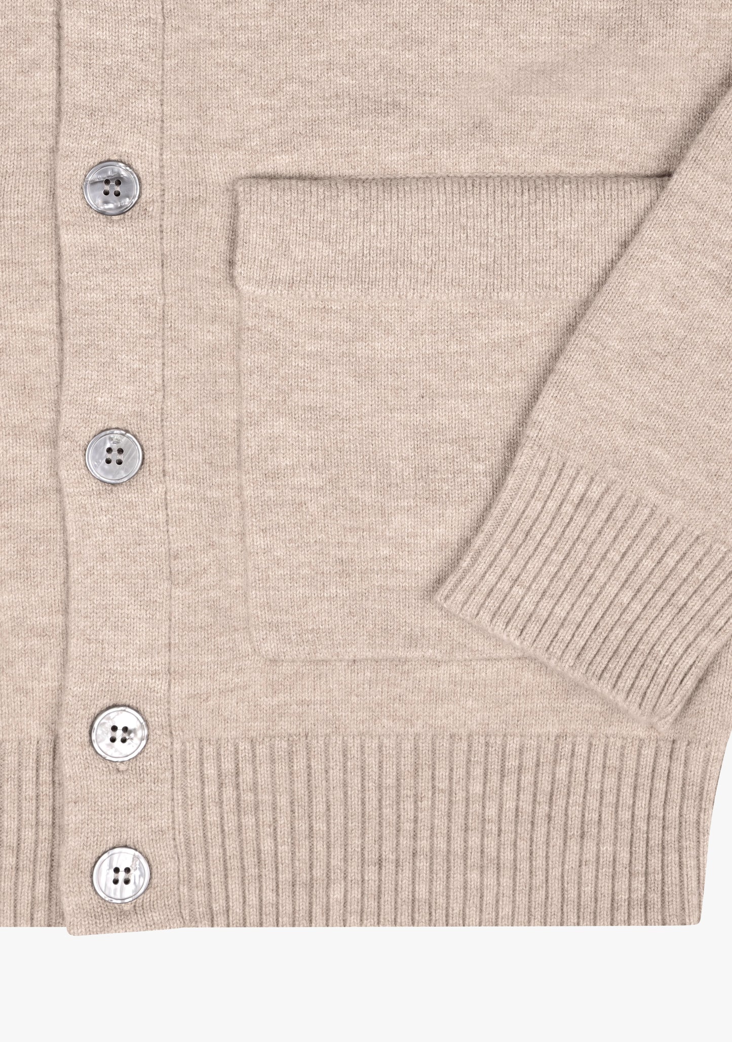 Leo Full button cardigan Taupe