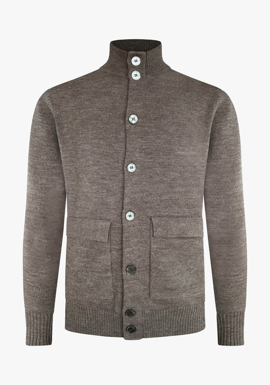 Leo cardigan brown