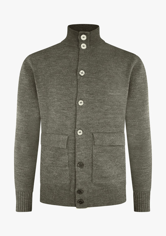 Leo cardigan dark green