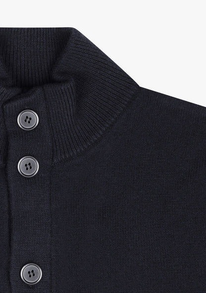 Leo Full button cardigan Navy
