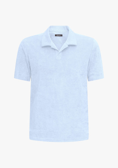 Riviera Terry Polo Short Sleeve Light Blue