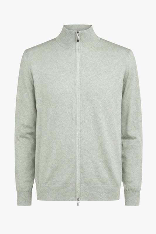 Luca full zip genser Sage green
