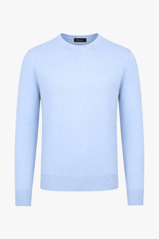 Mateo strikket crew neck Light blue