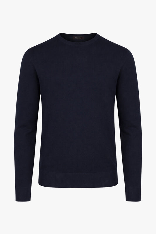 Mateo strikket crew neck Navy