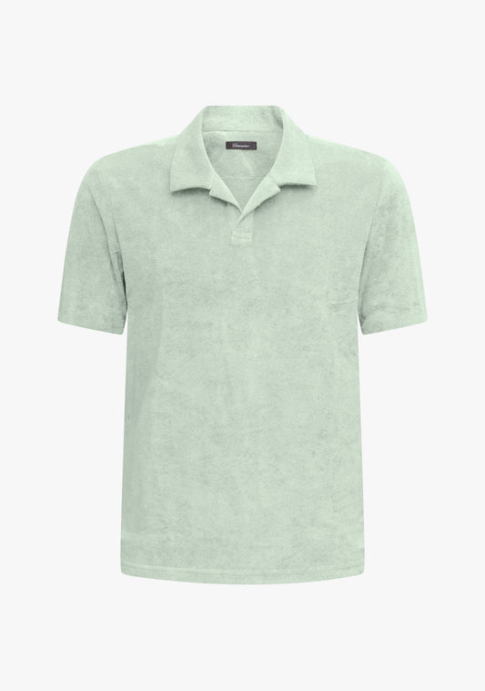 Riviera Terry Polo Short Sleeve Mint Green