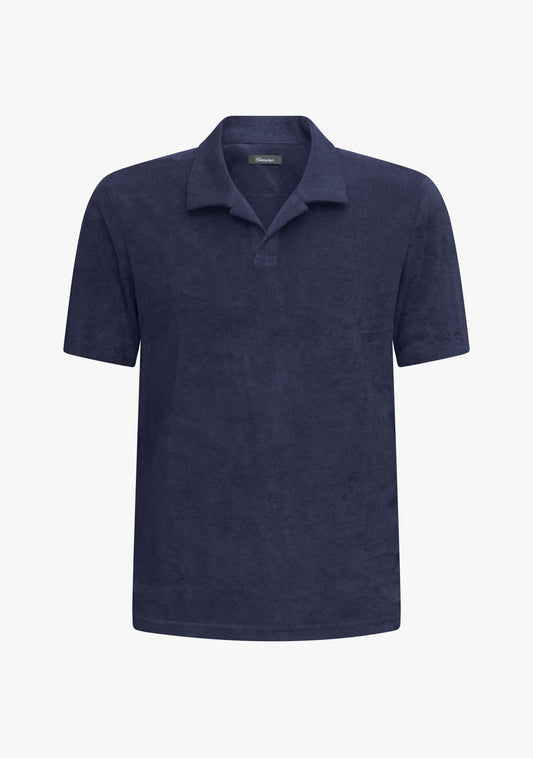 Riviera Terry Polo Short Sleeve Navy