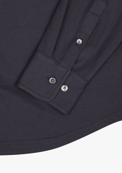 Felix Cotton Pique Shirt Navy