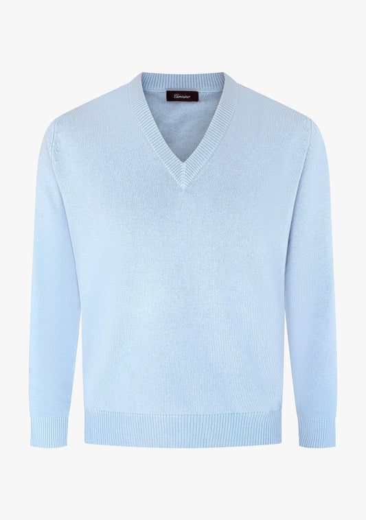 Nobel v-neck light blue