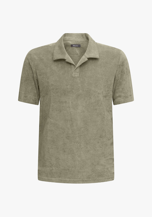 Riviera Terry Polo Short Sleeve Olive green
