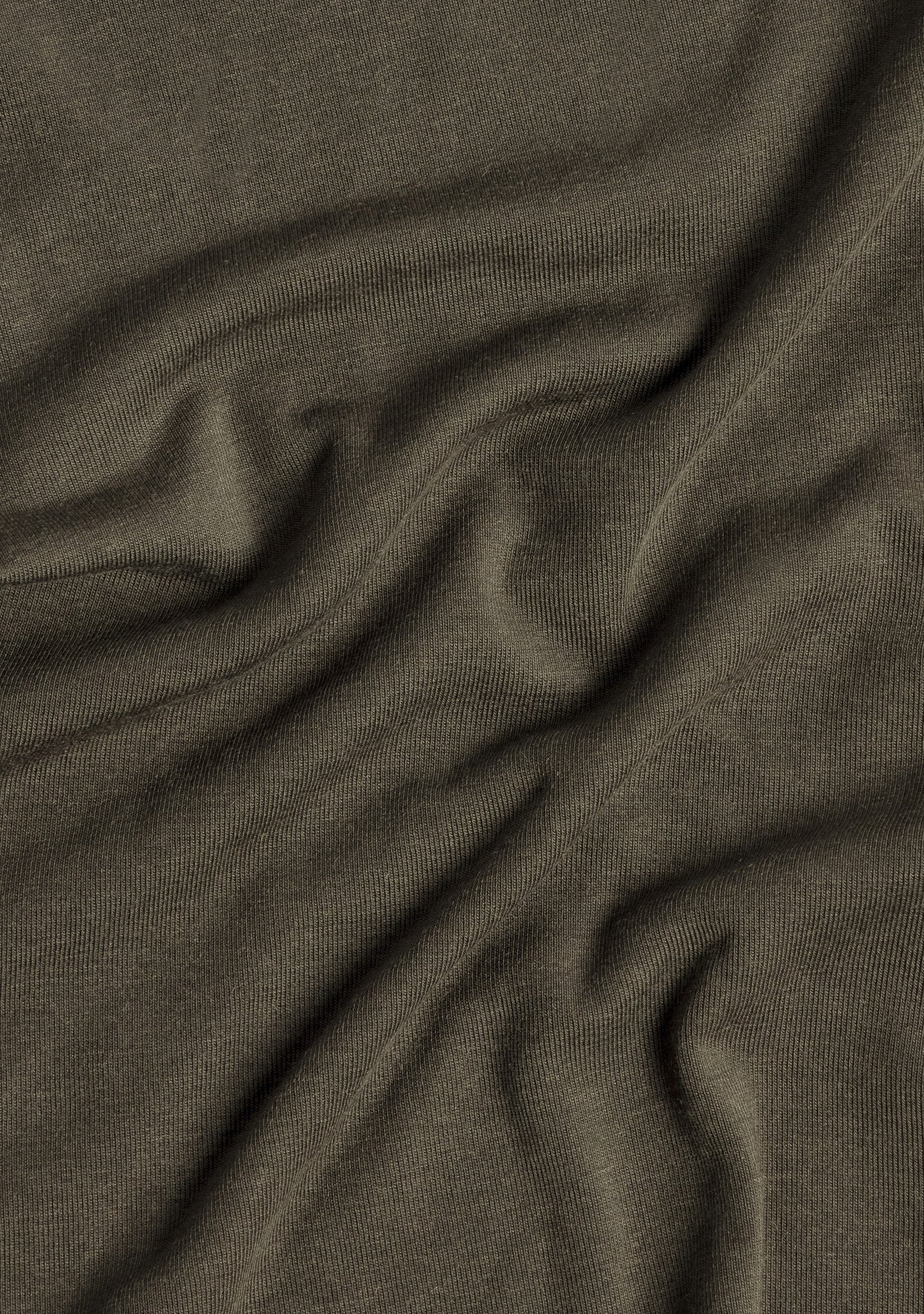 Wool jersey shirt Olive