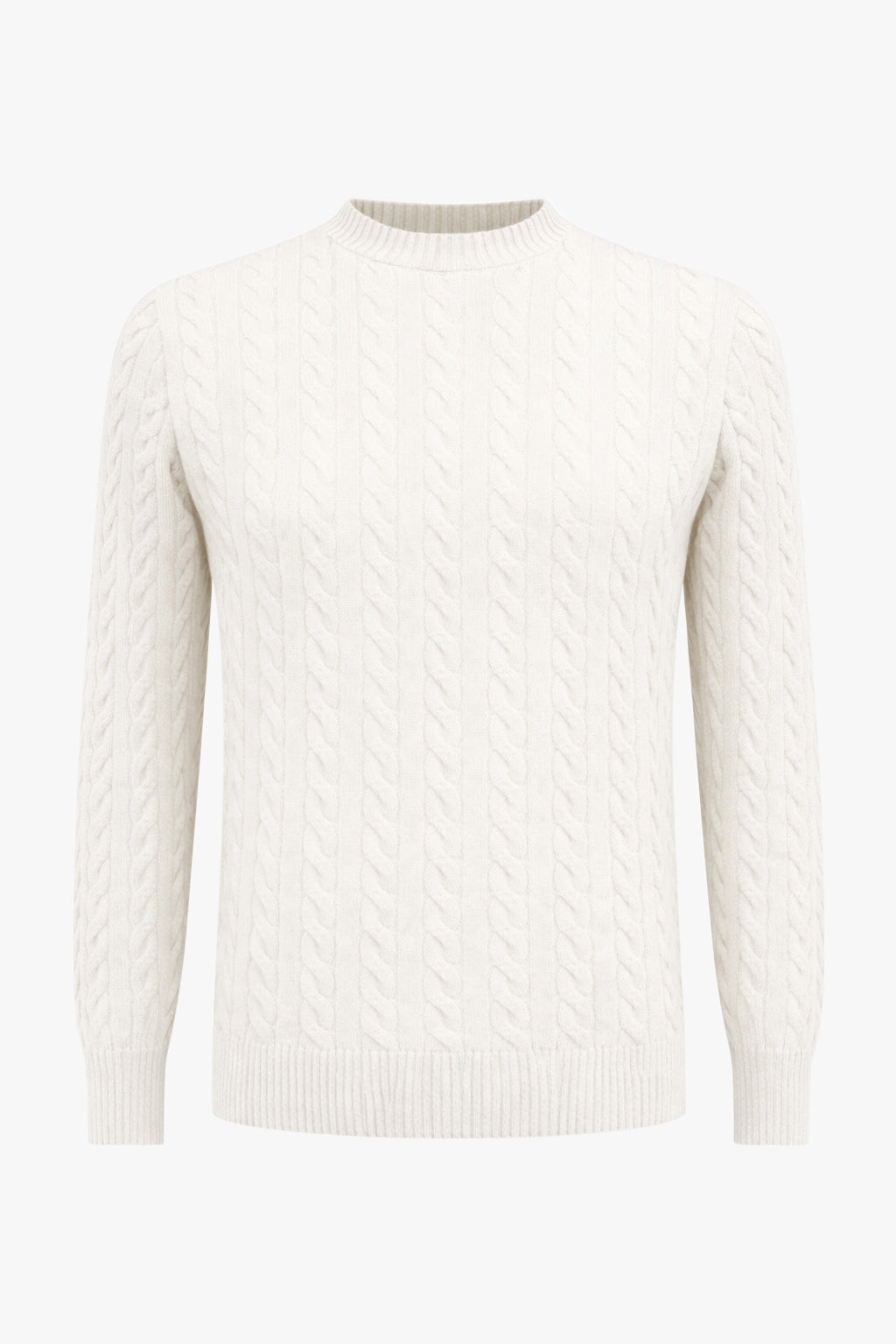 Oscar kabel strikket genser Off-white