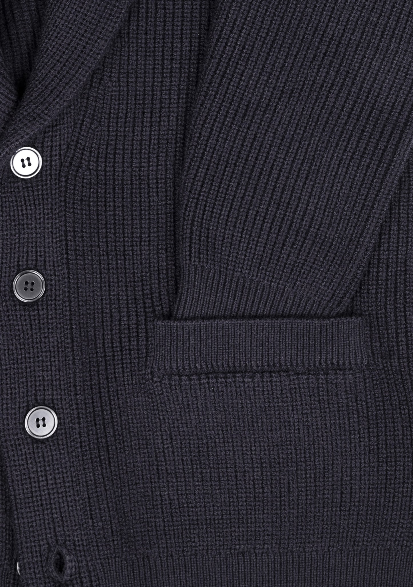 Oscar Lapel Cardigan Navy