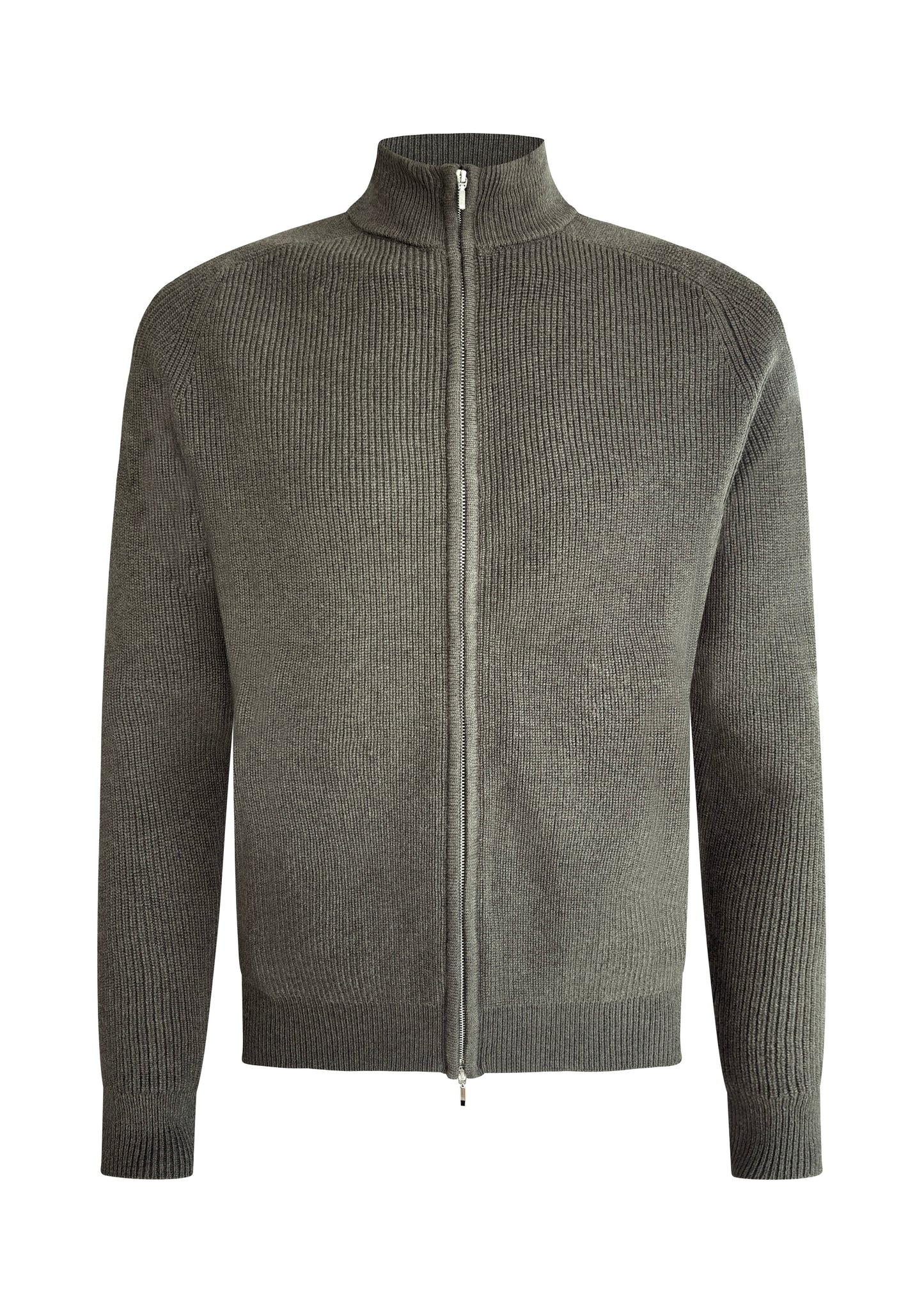 Oscar rib full zip olive green