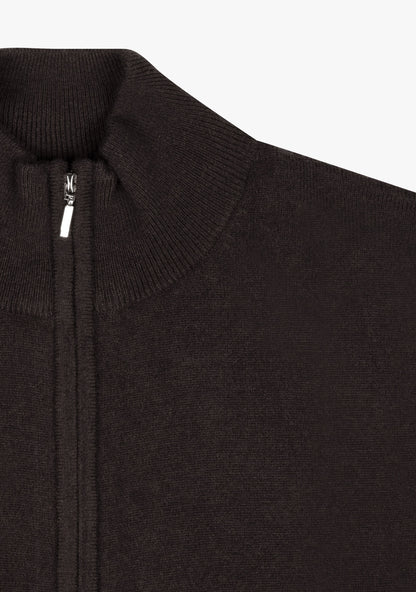 Ralph Full zip sweater Brown