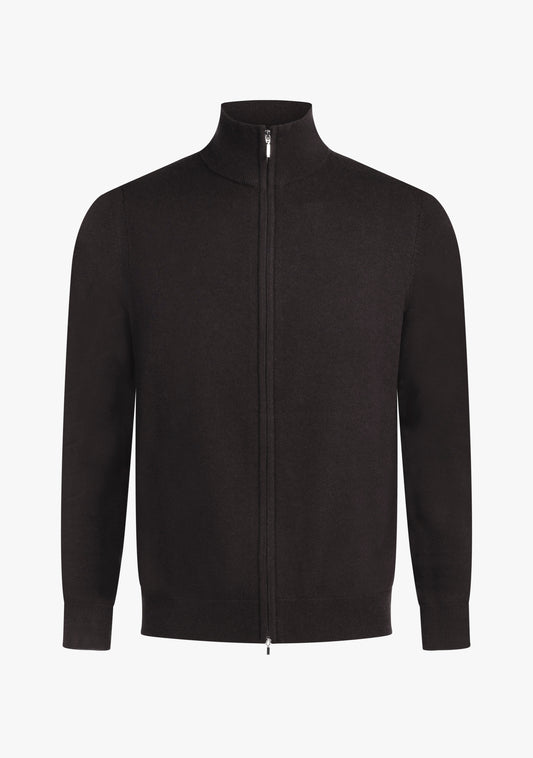 Ralph Full zip sweater Brown