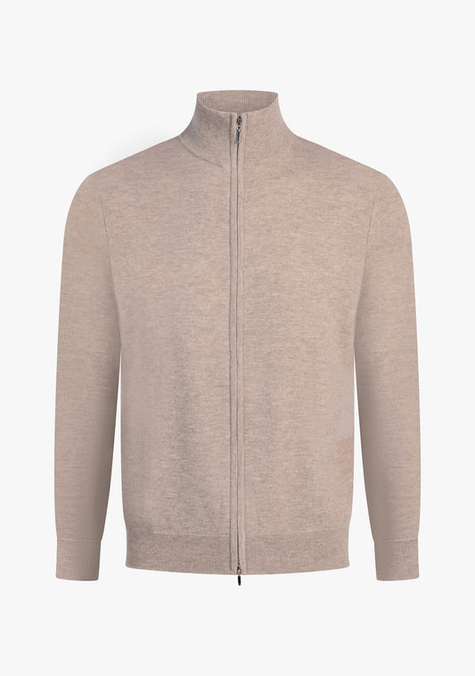 Ralph Full zip sweater Taupe