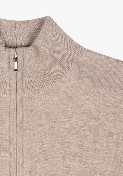 Ralph Full zip sweater Taupe