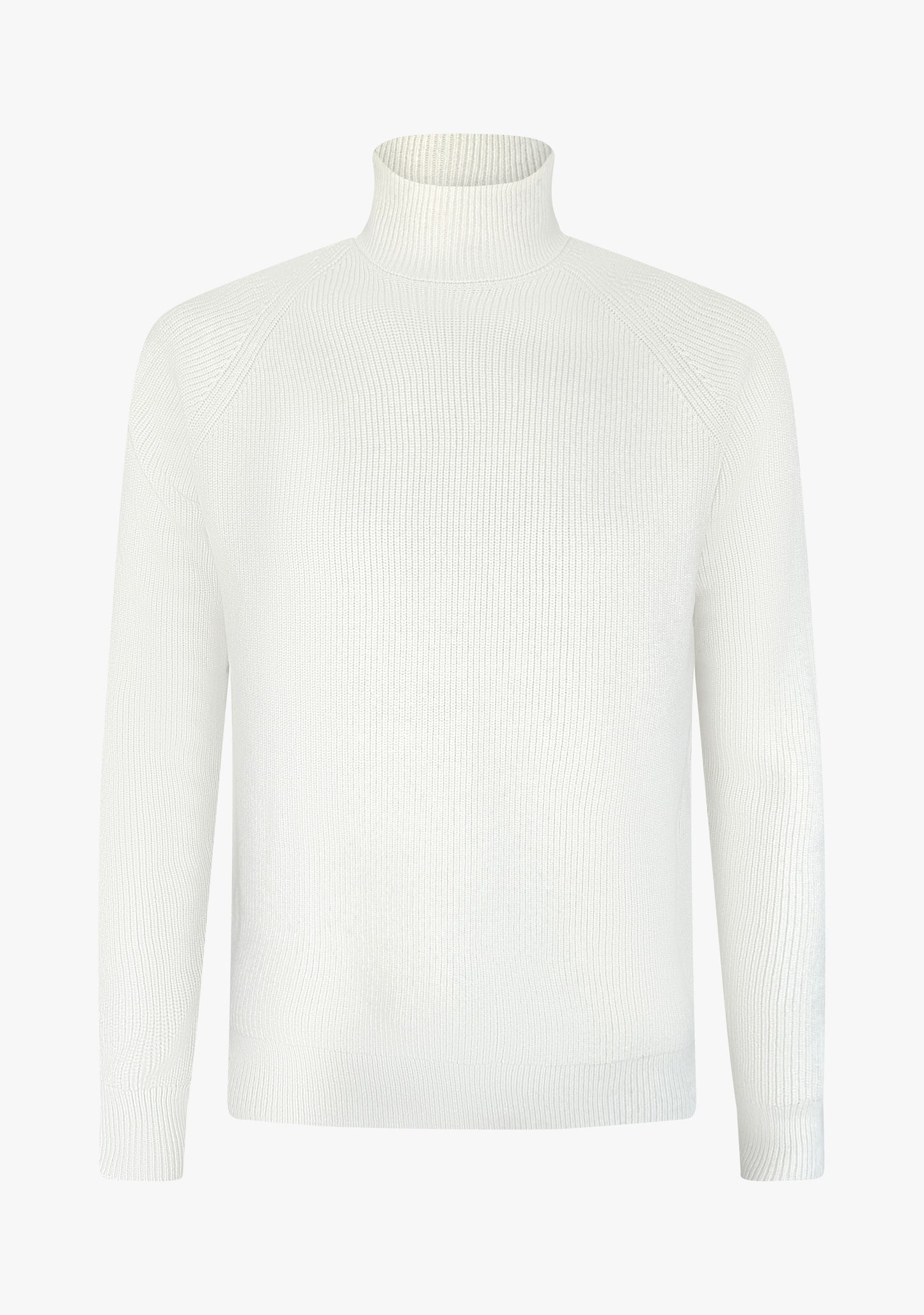 St.Moritz rib roll-neck off white