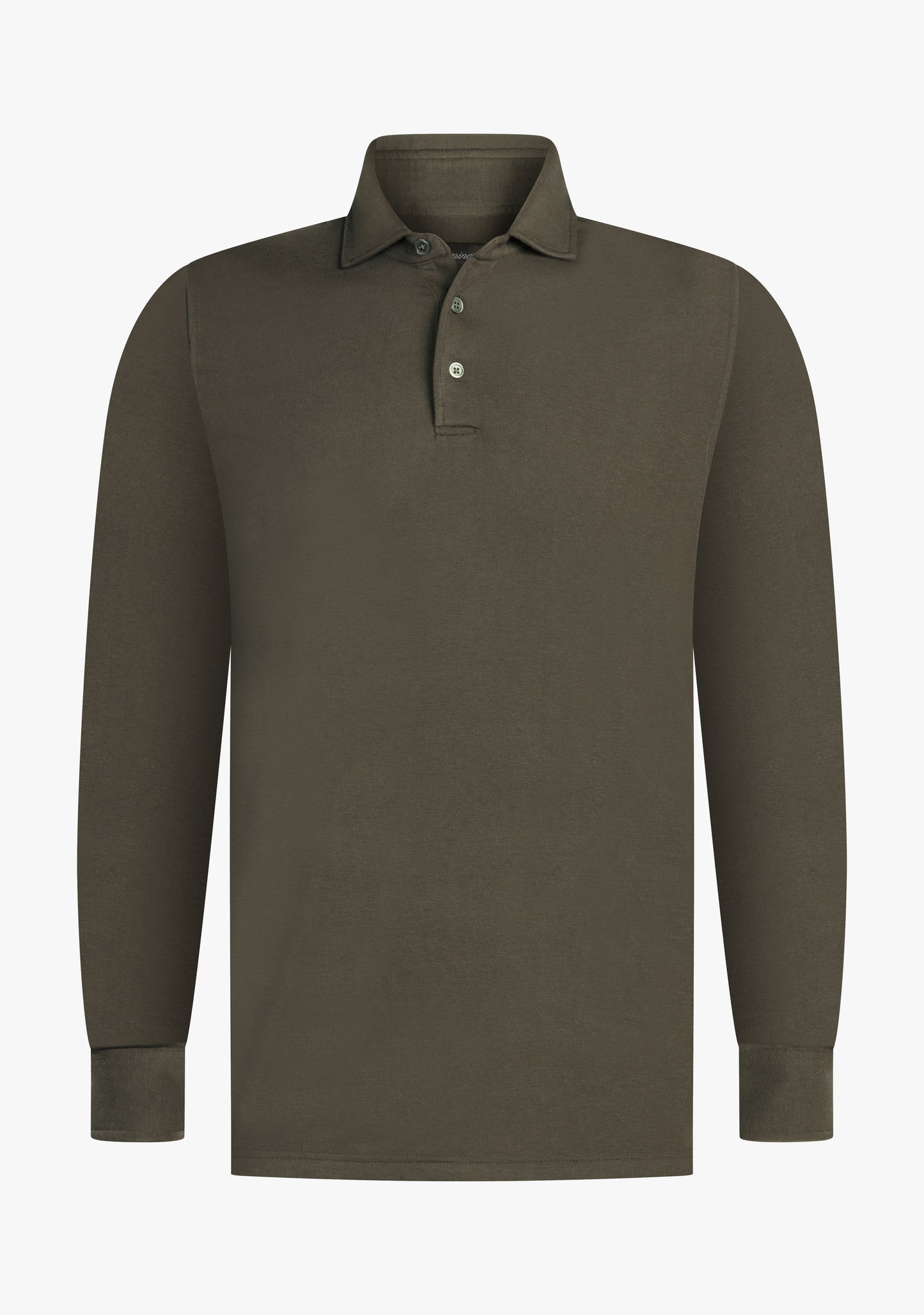 Theo Wool jersey polo Olive