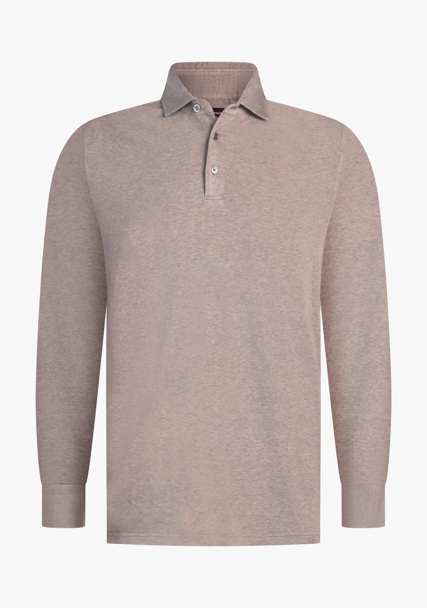 Theo Wool jersey polo Taupe