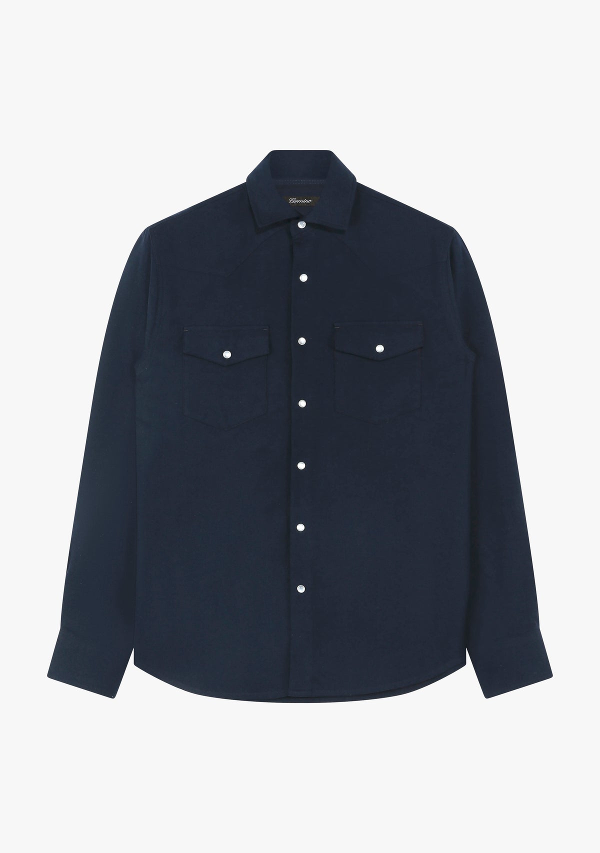 Western flannel shirt navy