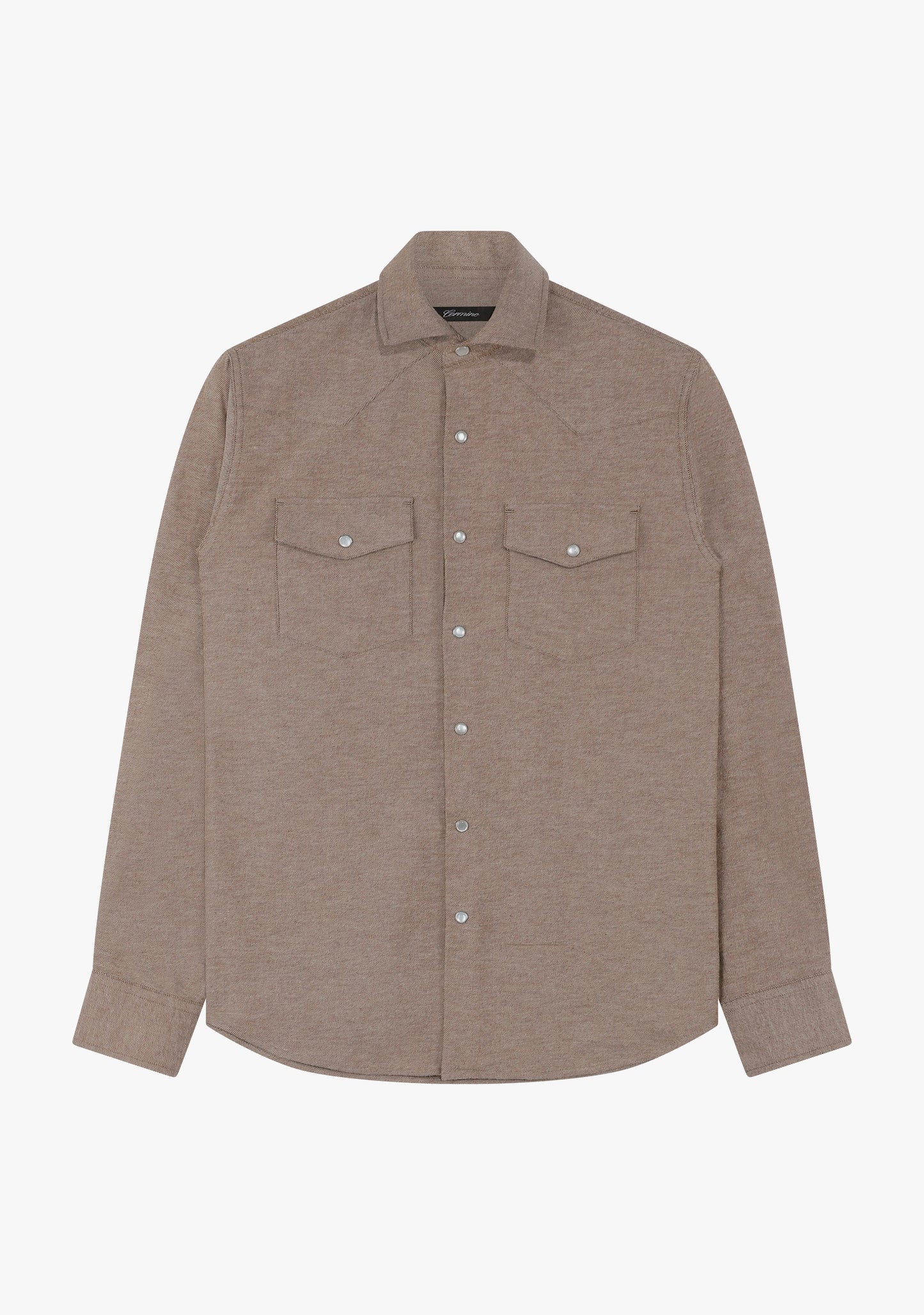 Western flannel shirt brown