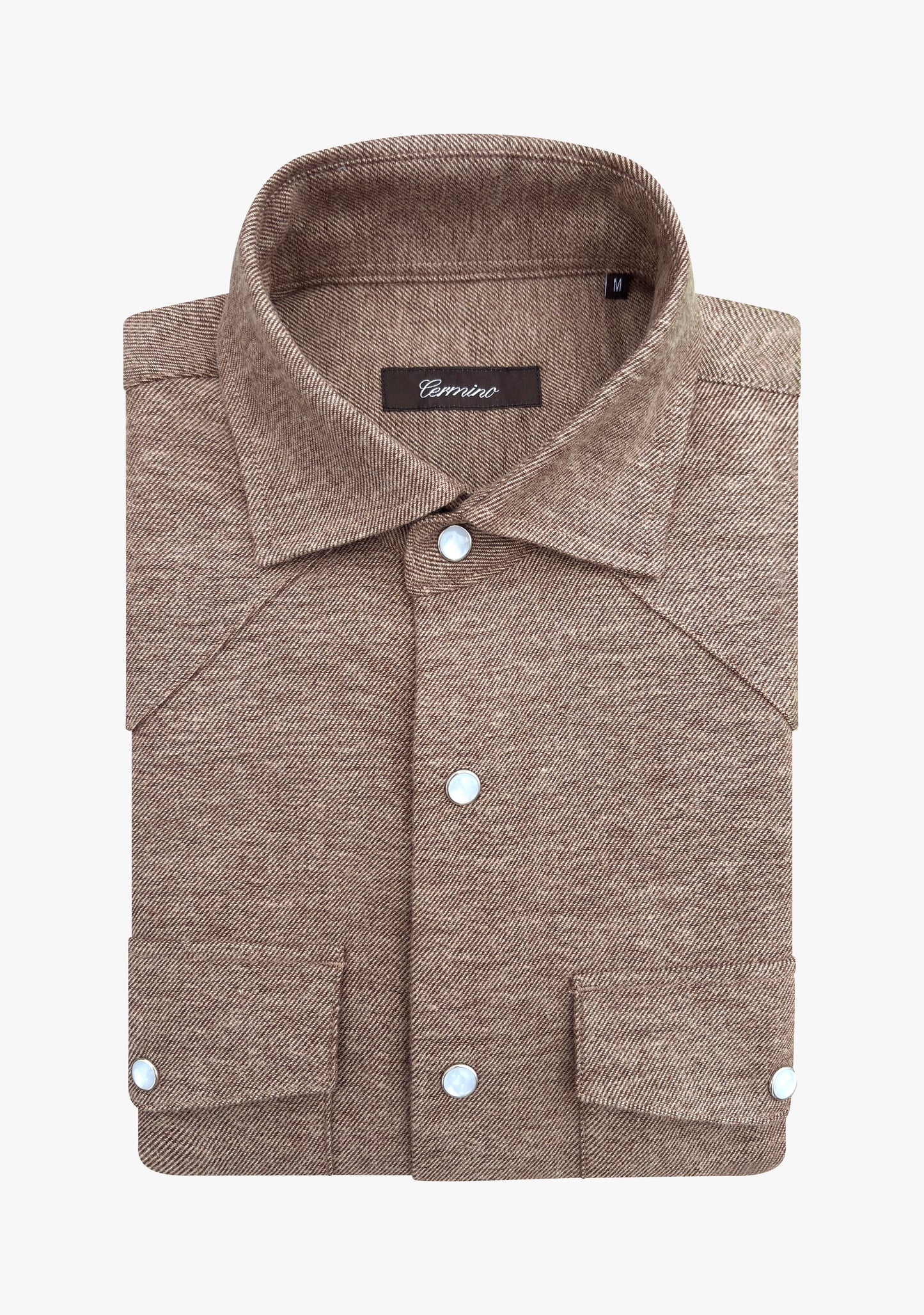 Western flannel shirt brown