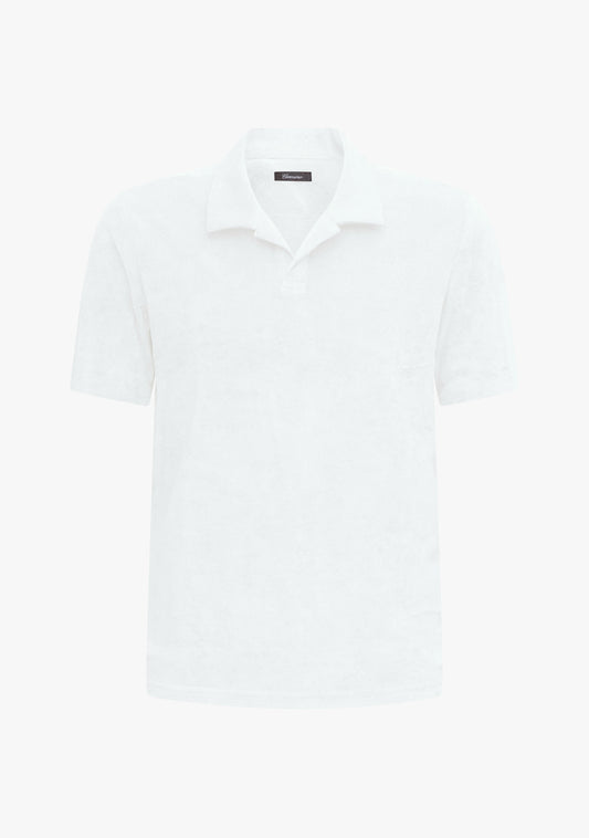 Riviera Terry Polo Short Sleeve White