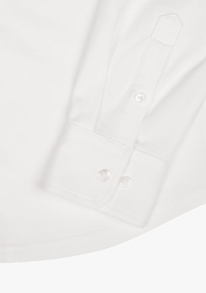 Felix Cotton Pique Shirt White