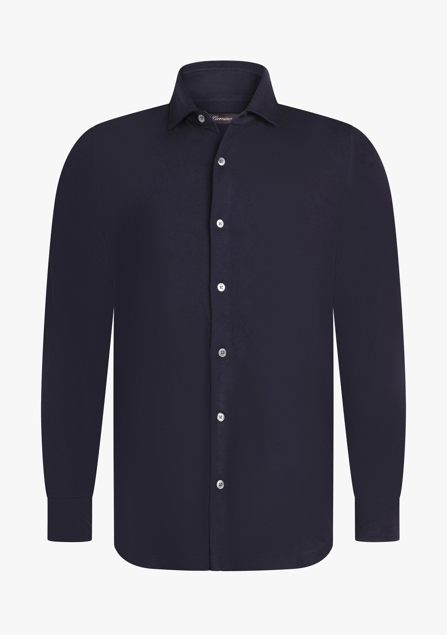 Wool jersey shirt Navy