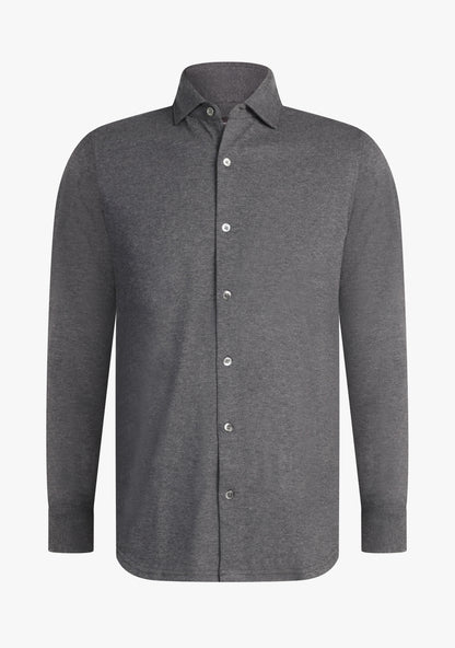 Felix Cotton Pique Shirt Grey