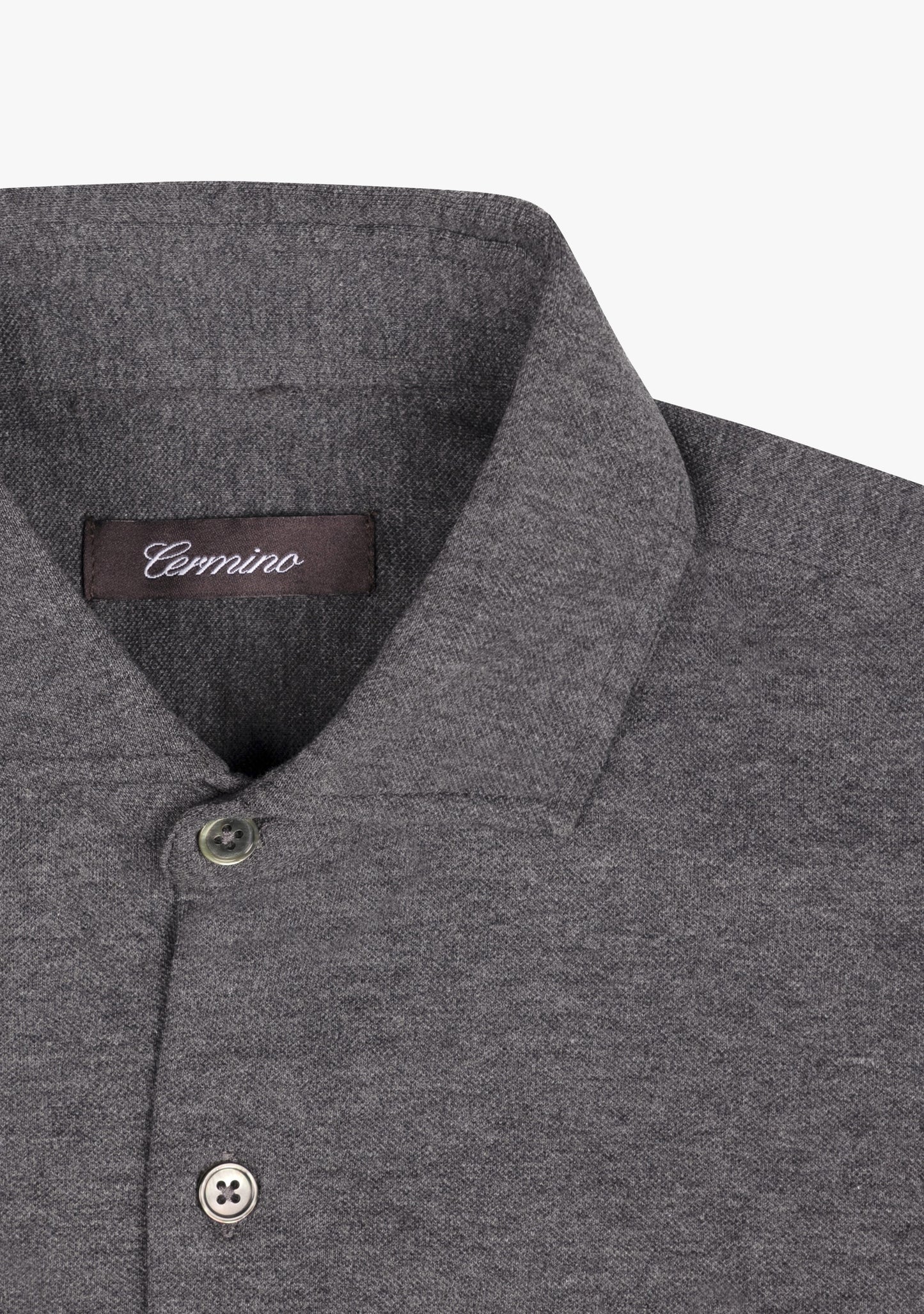 Felix Cotton Pique Shirt Grey