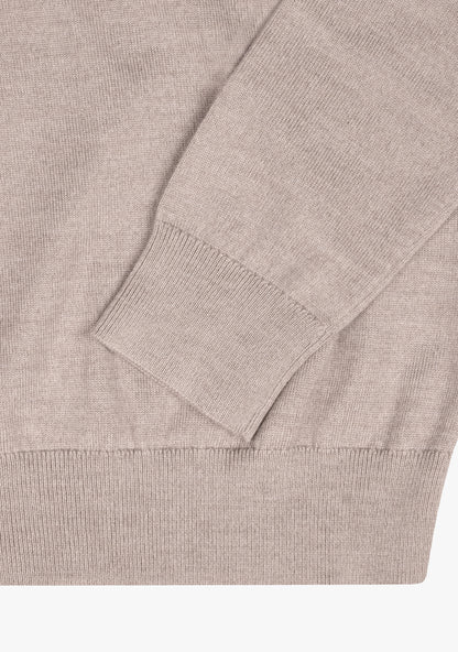 Clark Half zip sweater Taupe