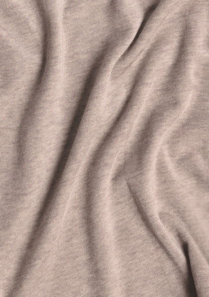 Wool jersey shirt Taupe