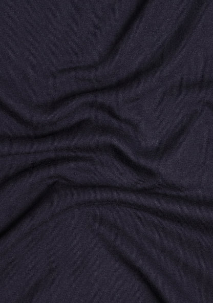 Wool jersey shirt Navy
