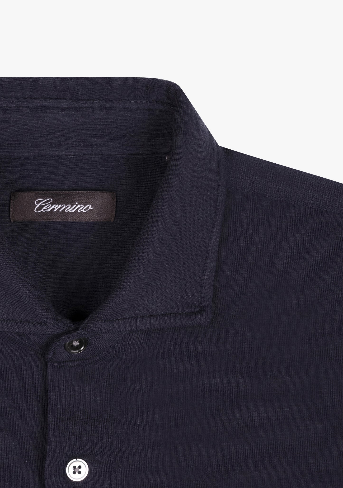 Wool jersey shirt Navy